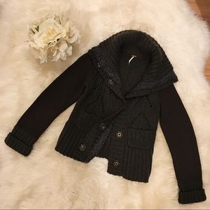 Free People Snap Button Sweater.